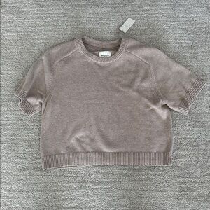 The A&F Madeline Crew Sweater Tee (Sand)